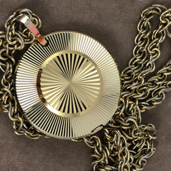 Vintage Caravelle Pentant Watch with 24in Chain